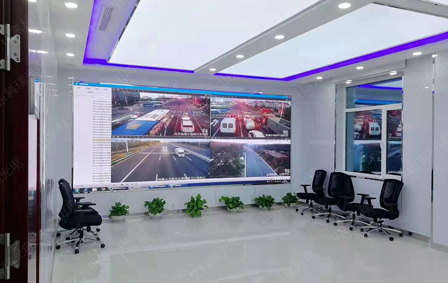 某交警大队监控大屏